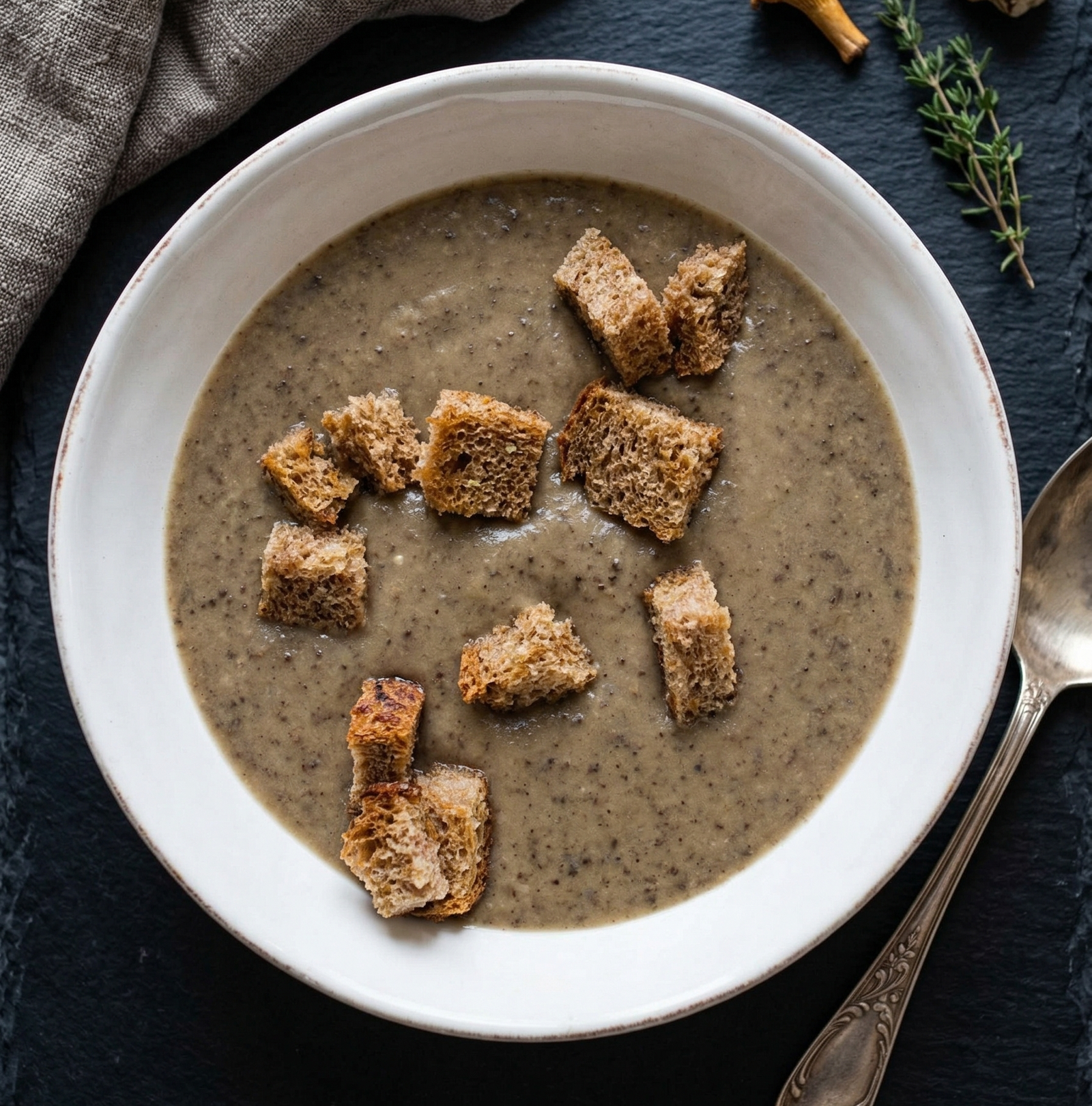 Supă cremă de ciuperci